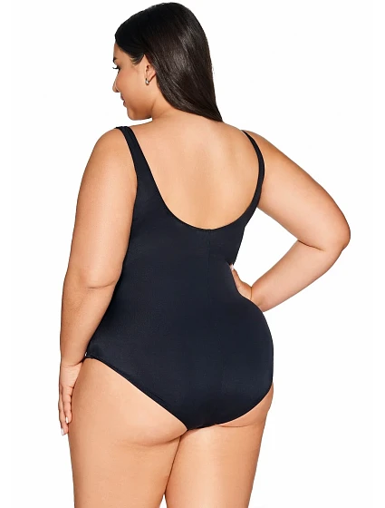 Jednodílné dámské plavky s model 20839979 košíčky full cup SKJ 61 Latte Maxi - Ava