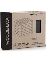 ZAHRADNÍ SKLADOVÝ BOX 190L BRONZOVÝ DŘEVĚNÝ BOX dětské