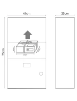 KURÝRNÍ BOX STOJÍCÍ 23X41X75CM 1068732