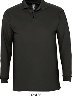 SOL'S Winter II Piqué polo s dlouhým rukávem model 22525744 black