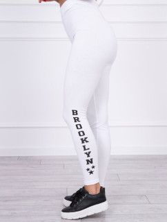 Kalhoty legíny Brooklyn white