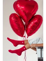 Dámské Ponožky Malá Srdíčka Červené Dámské Ponožky Malá Srdíčka Červené