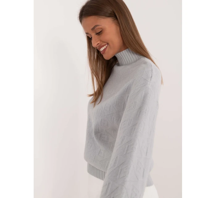 Jumper AT SW model 21326975 světle šedý - FPrice Jumper AT SW model 21326975 světle šedý - FPrice