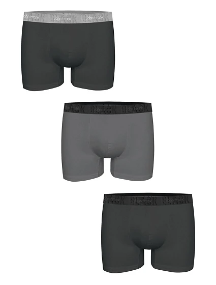 Pánské boxerky John Frank JF3BBLK03 3PACK Pánské boxerky John Frank JF3BBLK03 3PACK