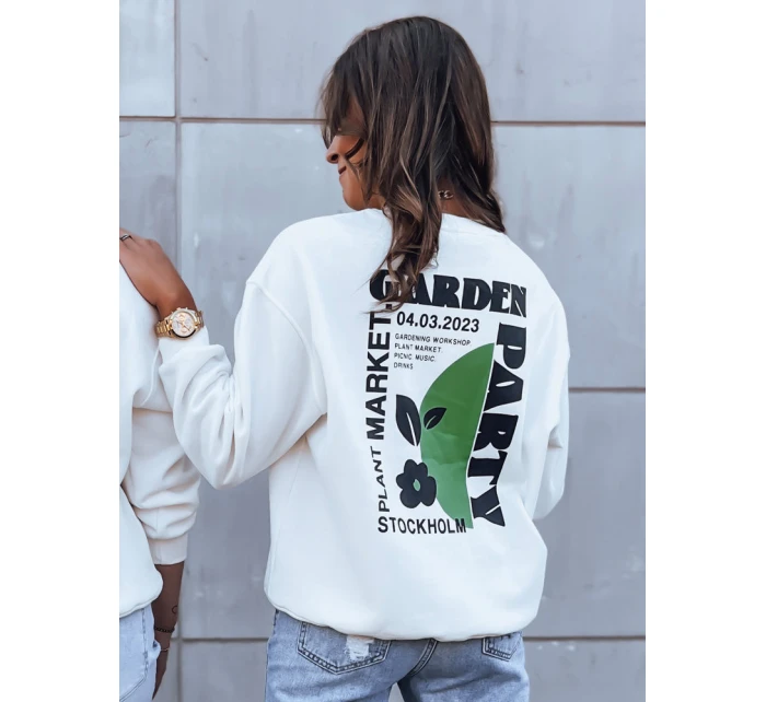 Dámská mikina HEARTBEAT bílá FashionStreet BY1214