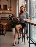 CASVINA dámský svetr světle šedý FashionStreet MY2396