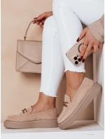 Dámské mokasíny na platformě LOFELIS beige FashionStreet ZY0692