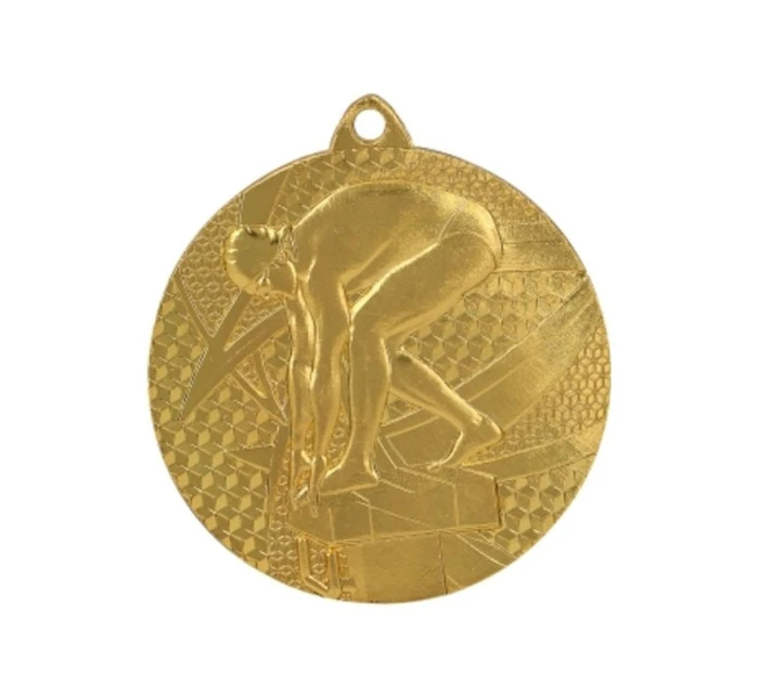 Zlatá medaile - plavání - ocelová medaile