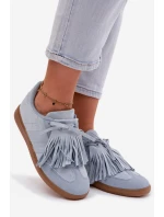 Dámské tenisky s třásněmi modré model 21937705 - Boto Dámské tenisky s třásněmi modré model 21937705 - Boto