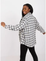 Košile EM KS U178.14 bílá šedá