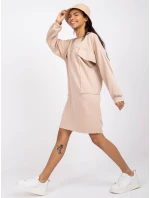 Dámské šaty Dress-EM-SK-717.33X-béžová