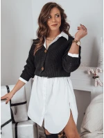 Dámský svetr černý Dstreet model 21967002 - FashionStreet Dámský svetr černý Dstreet model 21967002 - FashionStreet