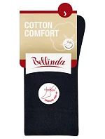 Dámské bavlněné ponožky s pohodlným lemem COTTON COMFORT SOCKS - BELLINDA - černá
