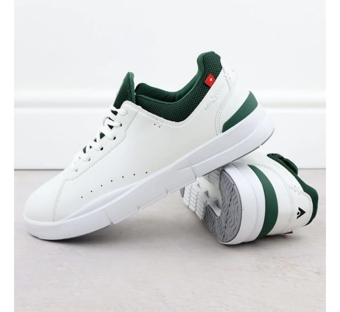 McArthur MC19 pánská bílá kožená sportovní polobotka