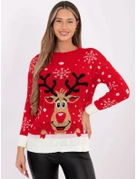 Sweter MI SW model 21800518 czerwony - FPrice Sweter MI SW model 21800518 czerwony - FPrice