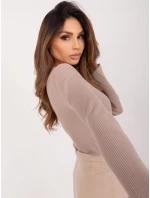 Bluzka RV BZ model 20136629 ciemny bezowy - FPrice Bluzka RV BZ model 20136629 ciemny bezowy - FPrice