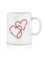 Klasický bílý hrníček pro zamilované Klasický bílý hrníček pro zamilované