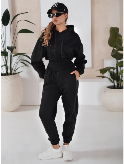 Dámská tepláková souprava SERINE černá FashionStreet AY0643