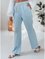 Dámské ležérní kalhoty s širokými nohavicemi BOHO DAY světle modré FashionStreet UY2651 Dámské ležérní kalhoty s širokými nohavicemi BOHO DAY světle modré FashionStreet UY2651