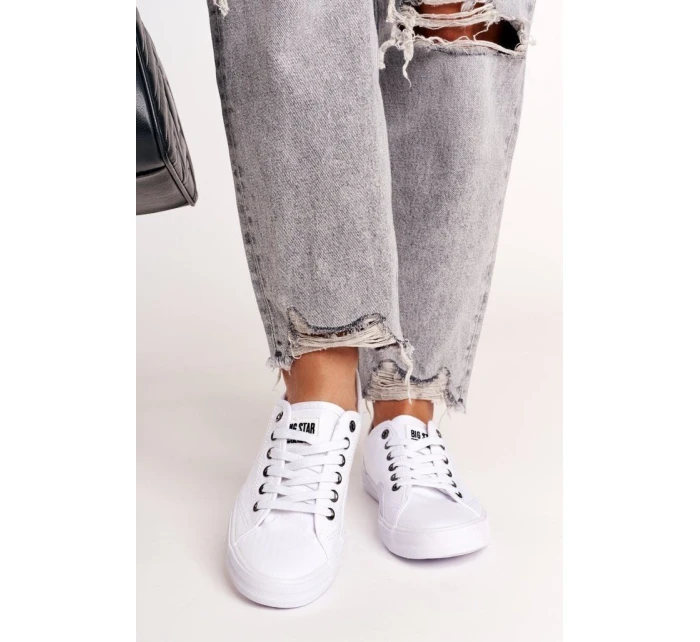 Dámské Tenisky BIG STAR model 21546330 Bíle - Big Star Shoes Dámské Tenisky BIG STAR model 21546330 Bíle - Big Star Shoes