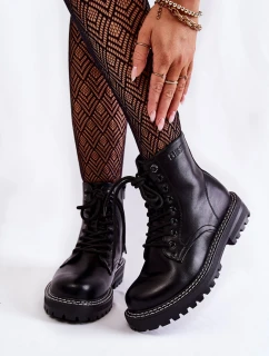 Dámské kozačky na platformě Big Star model 21600113 Černé - Big Star Shoes