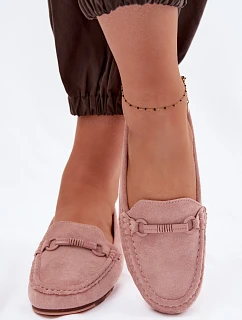 Dámské mokasíny Ploché Růžové model 22091868 - Boto