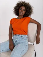 T shirt RV TS model 21185750 ciemny pomarańczowy - FPrice T shirt RV TS model 21185750 ciemny pomarańczowy - FPrice