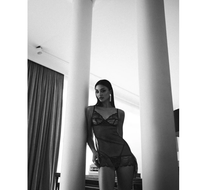 Dámská košilka Blue tm. modrá  model 22022592 - Obsessive