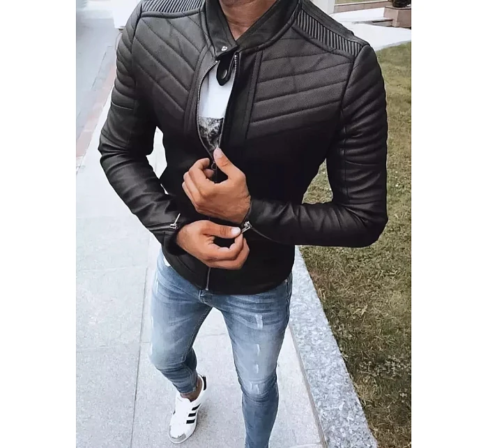 Pánská kožená bunda TX4243 černá - FashionStreet Pánská kožená bunda TX4243 černá - FashionStreet
