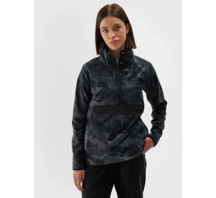 Dámský oversize fleece se stojáčkem 4F 4FWAW24TFLEF298-90A Dámský oversize fleece se stojáčkem 4F 4FWAW24TFLEF298-90A