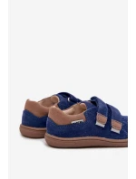 Kožené Dětské Polobotky Barefoot S  Tmavě Modré model 21958949 - Bartek S.A.