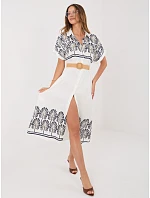 Šaty IR SK 2689 2.87 bílá a tmavě modrá