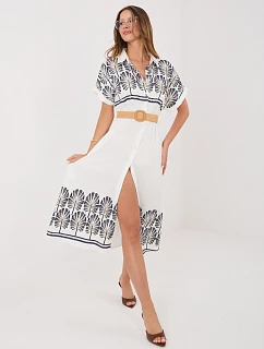 Šaty IR SK 2689 2.87 bílá a tmavě modrá