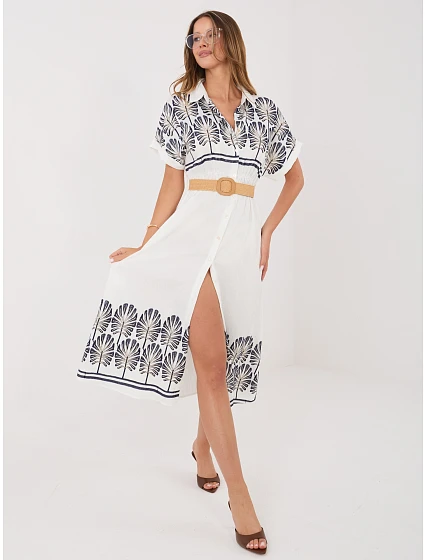 Šaty IR SK 2689 2.87 bílá a tmavě modrá