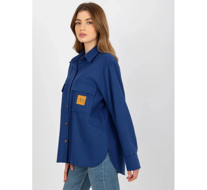 Dámská košile LK KS 509164.11 tmavě modrá - FPrice