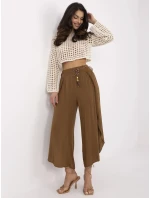 TW SP BI kalhoty model 20969226 světle hnědé - FPrice TW SP BI kalhoty model 20969226 světle hnědé - FPrice