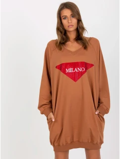 Mikina VI BL 3113.73P světle hnědá