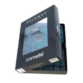 Pánské pyžamo 114/62 Tmavě zelená s tmavě modrou - Cornette