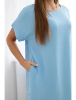 Šaty s kapsami modrý