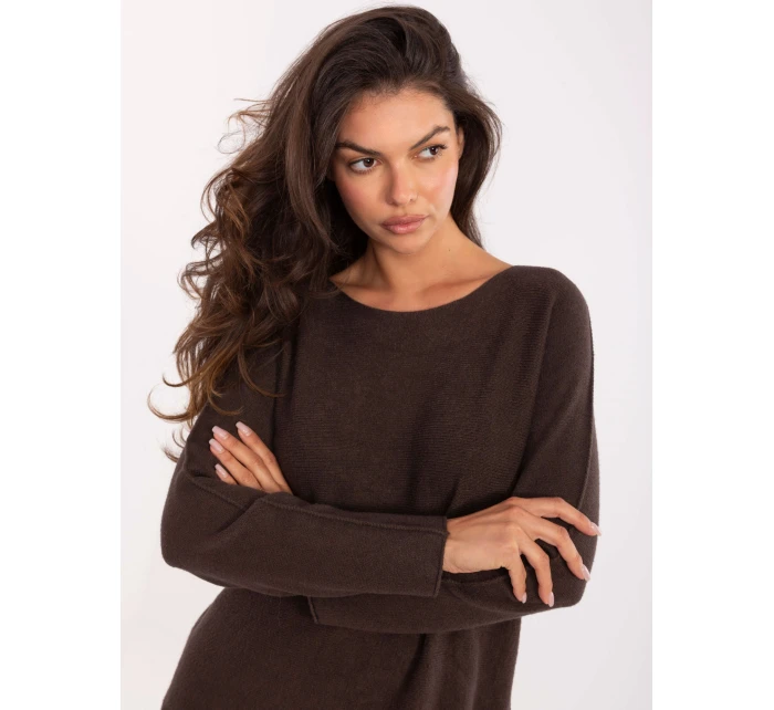 Svetr IT SW 2219.63 tmavě hnědý Svetr IT SW 2219.63 tmavě hnědý