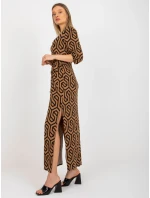 Dámské šaty LK SK 509249 1.72P velbloud - FPrice