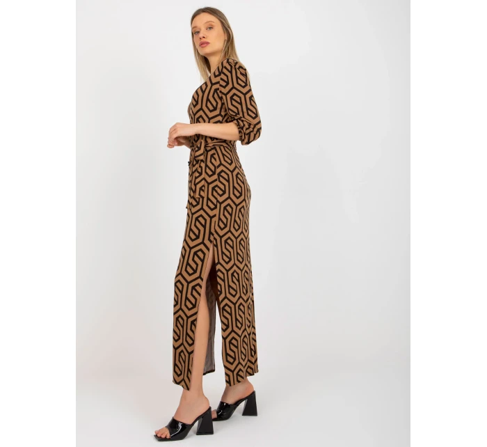 Dámské šaty LK SK 509249 1.72P velbloud - FPrice