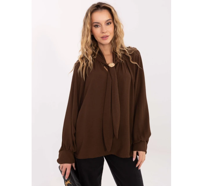 Bluzka MI BZ model 21757321 brązowy - FPrice Bluzka MI BZ model 21757321 brązowy - FPrice