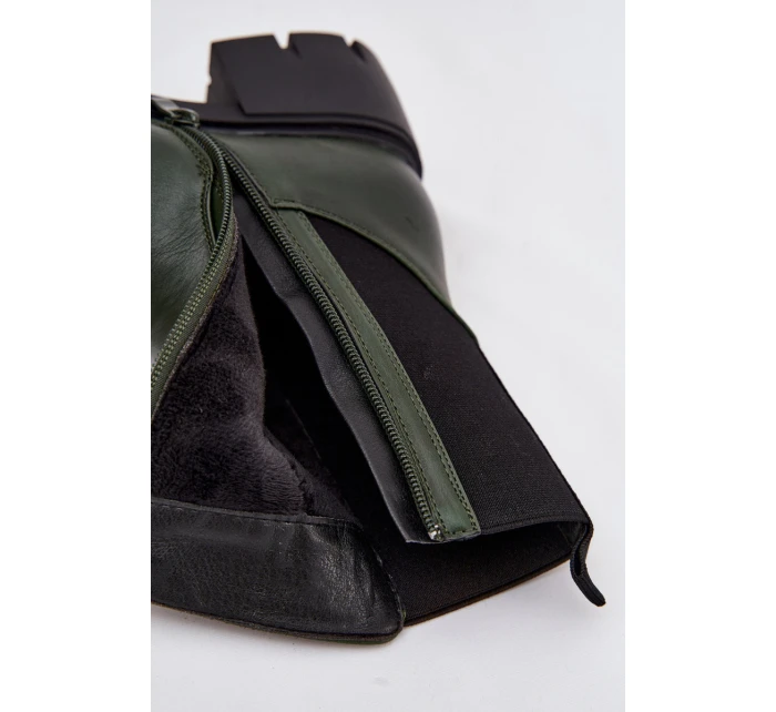 Dámské kotníkové boty Kyra z eko‑kůže – tmavě zelené Dámské kotníkové boty Kyra z eko‑kůže – tmavě zelené