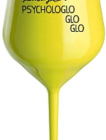 MOJE PSYCHOLOGLOGLOGLO - žlutá nerozbitná sklenice na víno 470 ml