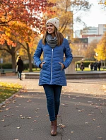 Dámská sezónní bunda 21809 modrá - FPrice