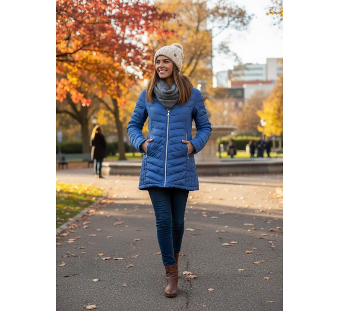 Dámská sezónní bunda 21809 modrá - FPrice Dámská sezónní bunda 21809 modrá - FPrice