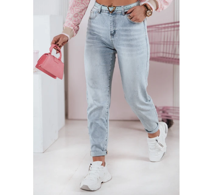 Dámské džínové kalhoty mom fit s páskem LOVENOVA FashionStreet UY2360
