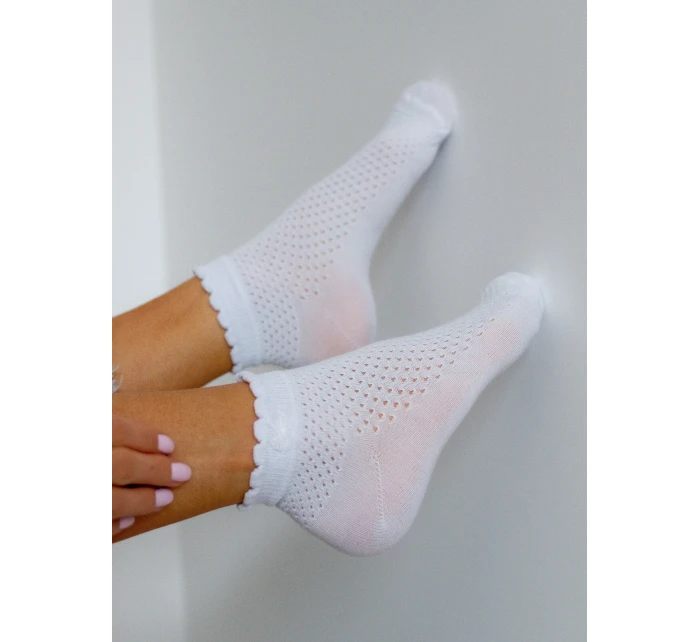 Dámské ažurové ponožky S 3741 model 20622557 - Milena Dámské ažurové ponožky S 3741 model 20622557 - Milena