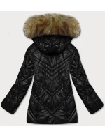 PRZEJŚCIOWA KURTKA DAMSKA Z KAPTUREM CZARNA model 21245656 - Glakate